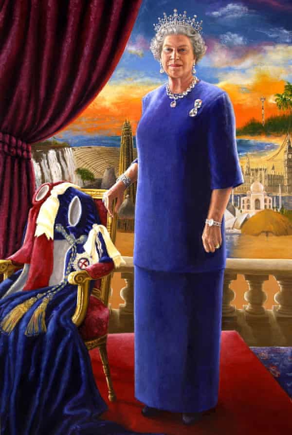 A portrait of the Queen by Chinwe Chukwuogo-Roy.