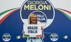 Italy election: French PM calls for rights ‘respect’ as far right heads for power – live updates