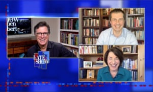 Amy Klobuchar and Pete Buttigieg appeared on The Late Show with Stephen Colbert last month.
