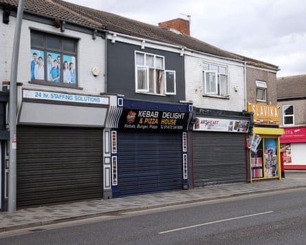 Closed shops in Grimsby