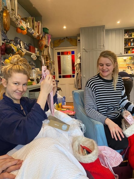 Kitty Drake with her sister in 2023