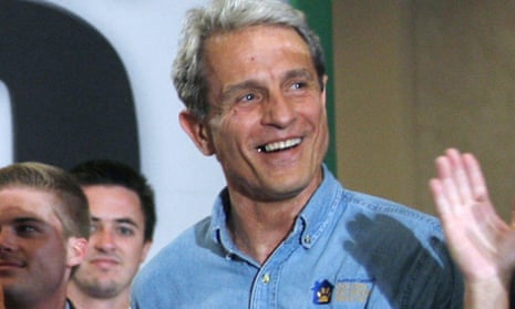 A man smiles at a campaign appearance in this 2010 photo.