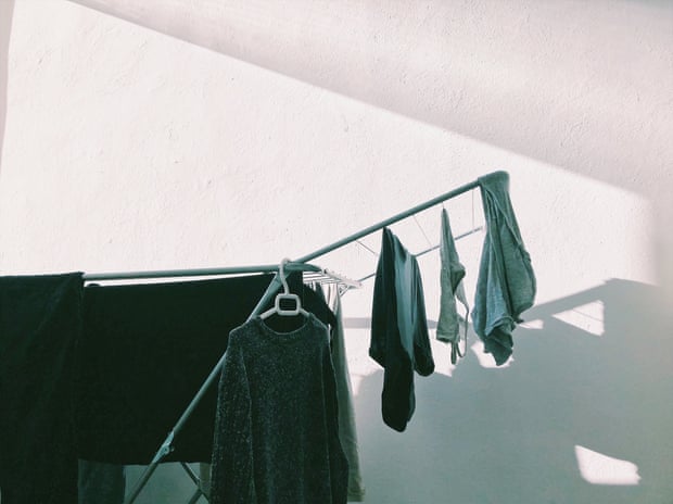 A clothes rack