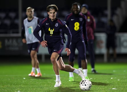 Alex Scott in England training