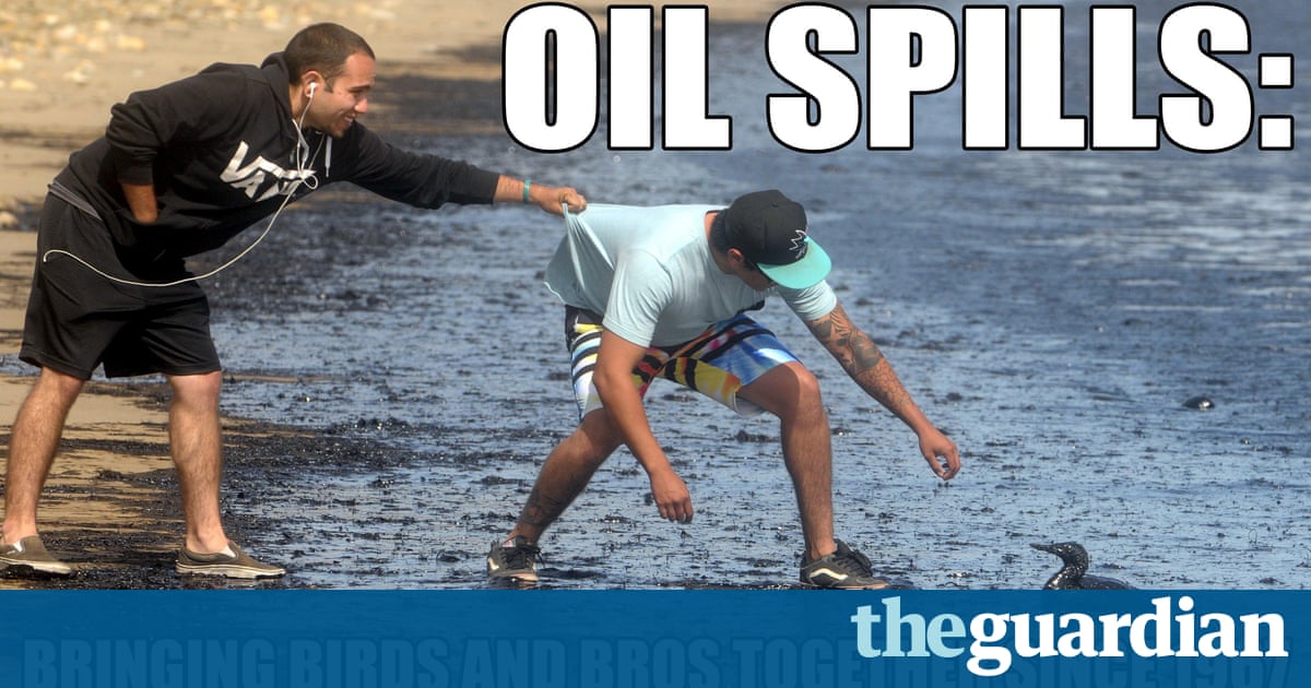 Fossil fuel memes: oil spills are a beach | Environment | The Guardian