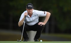 Andrew Dodt prepares to putt during the third round of the Australian PGA Championship