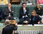 Australia politics live: question time clashes over Foodbank and energy prices after Chalmers and Hawke forced to withdraw ‘liar’ comments