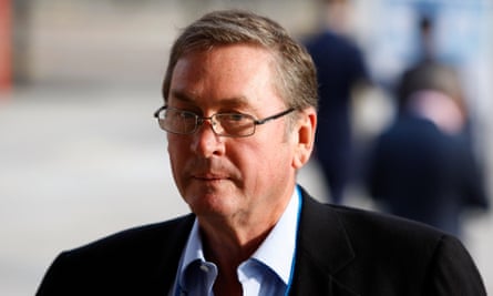 Lord Ashcroft is seen at the Conservative party conference, in Manchester in 2009.