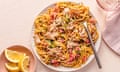 Chelsea Goodwin’s recipe for simple tuna spaghetti with lemon and garlic.