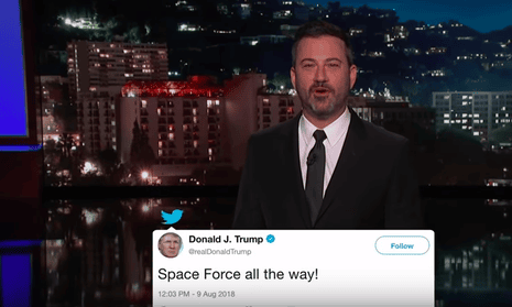 Jimmy Kimmel: ‘The logo for the Space Force should just be a picture of money being shredded and thrown at the moon.’
