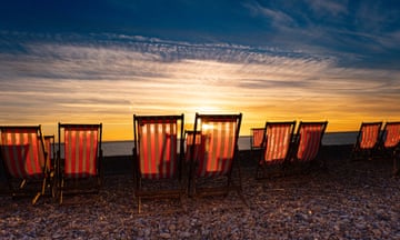 Deckchairs watching the winter sunset and looking forward to their summer visitors. Taken outside Frankie’s Beach Café in Seaford.