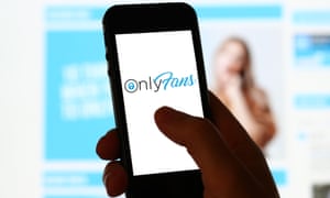 The OnlyFans website on a mobile phone.