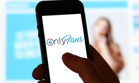 A person looking at OnlyFans website on a computer and mobile phone