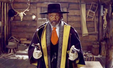 Samuel L Jackson in his latest film The Hateful Eight.