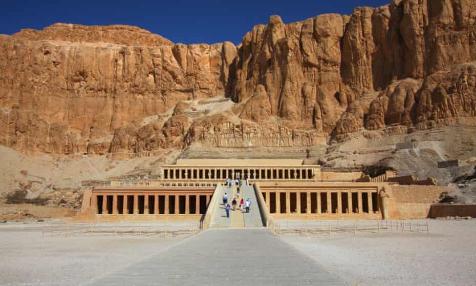 The temple of Hatshepsut in the Valley of the Kings.