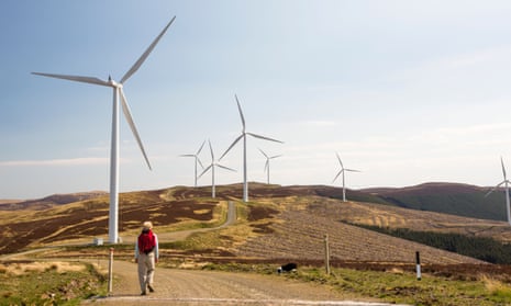 Clyde windfarm in  Scotland