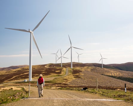 A wind farm in the UK.