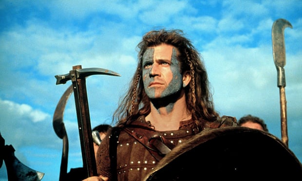 Woad is me … Mel Gibson in Braveheart.