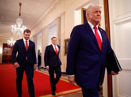 Under billionaire owner Vincent Viola, center, the Florida Panthers have cultivated an unmistakably Maga aesthetic.