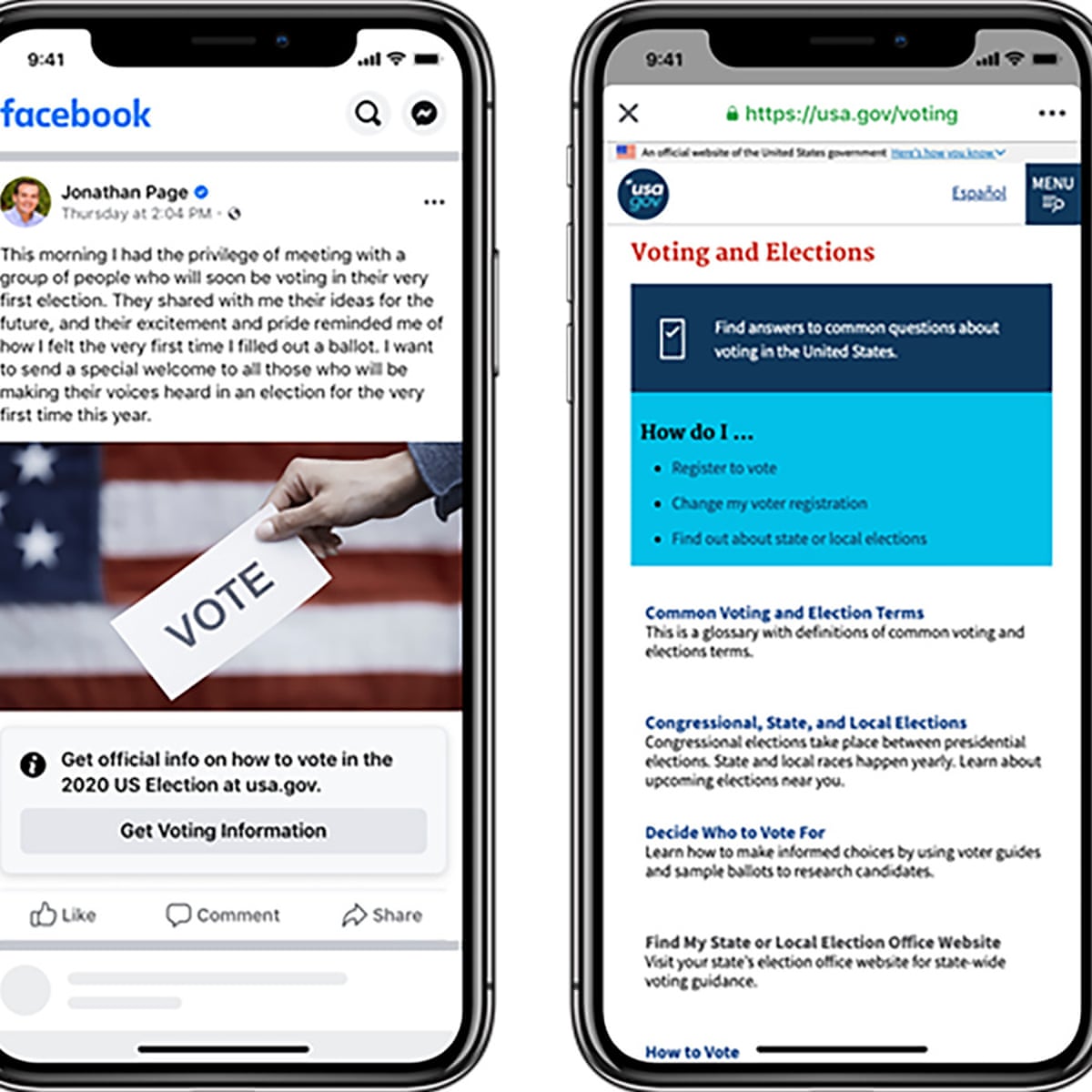 Facebook Adds Labels To Us Posts About Voting Ahead Of Presidential Election Technology The Guardian