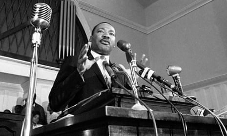 Martin Luther King Jr speaks in Atlanta in 1960.