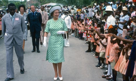 Queen in Barbados in 1977