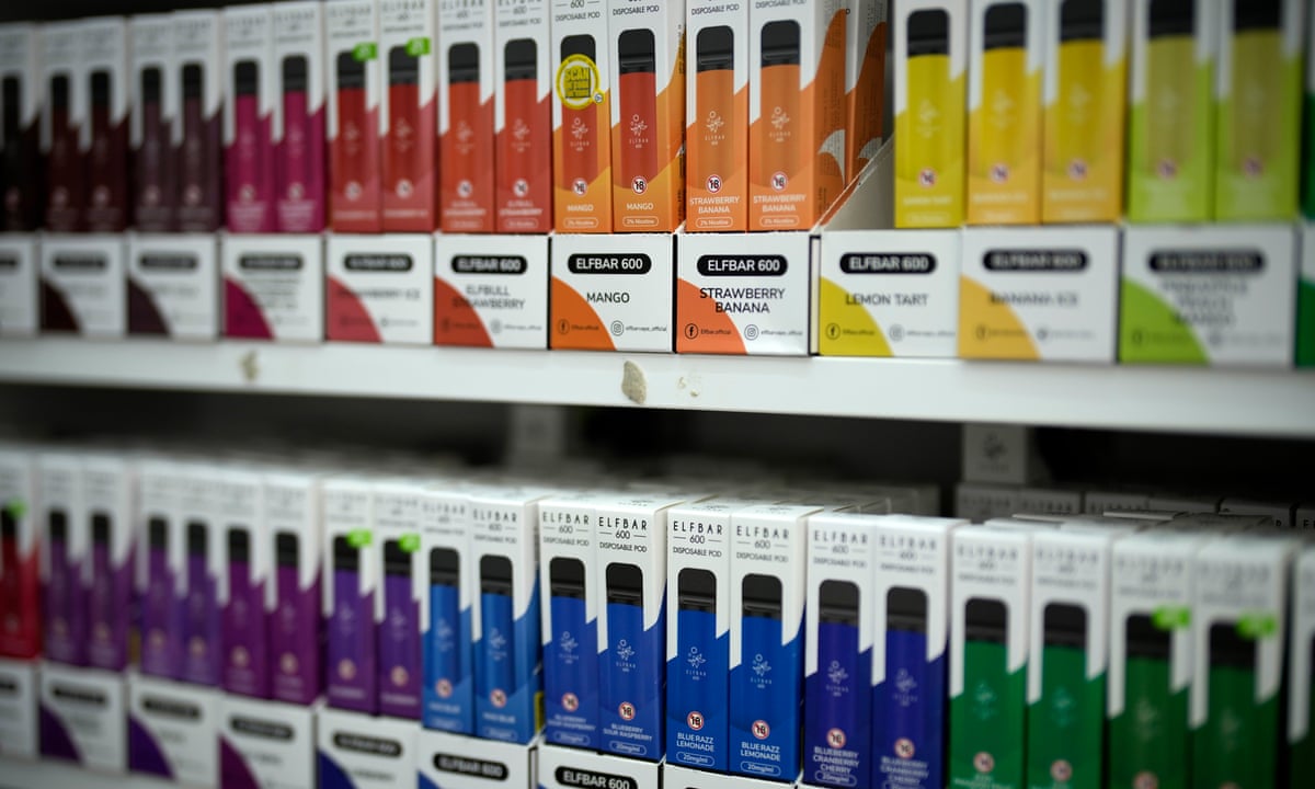 Ministers set to ban single-use vapes in UK over child addiction fears | Vaping | The Guardian Ministers set to ban single-use vapes in UK over child addiction fears | Vaping | The Guardian