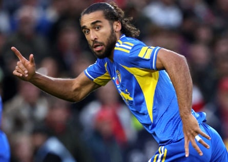 Dominic Calvert-Lewin of Leeds United running during the Premier League match at Nottingham Forest