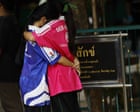Students seek safety during Thai school shooting – video