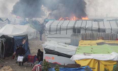 Children as young as 12 are thought to be sleeping rough in the ruins of the Calais refugee camp