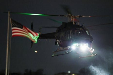 Nicolás Maduro and wife Cilia Flores arrive in custody from a helicopter before scheduled court appearance at Manhattan federal court, at the Westside Heliport in New York City
