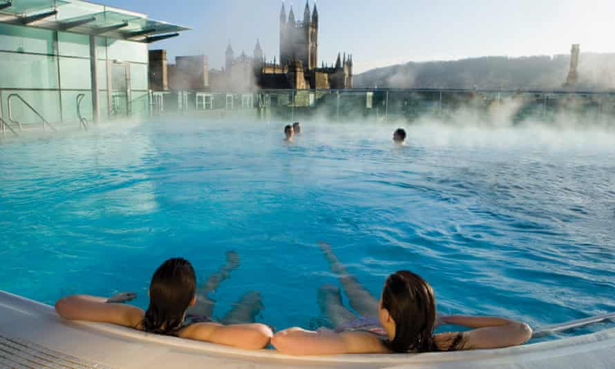 High society: the rooftop pool at Bath's Thermae Spa
