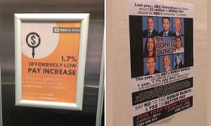 Posters at ABC offices