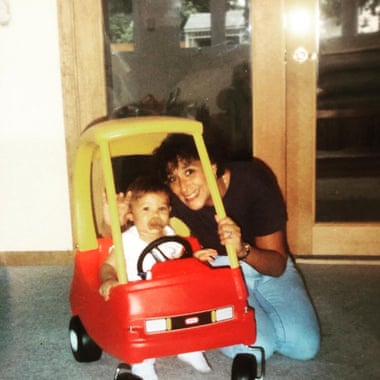 Morgan Talty and his mother, 1992.