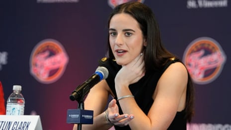 Written in 1971': Columnist apologises after awkward interaction with Caitlin Clark | Caitlin Clark | The Guardian