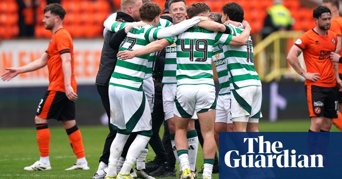 Celtic surge to 55th Scottish league title after 5-0 thrashing of Dundee United