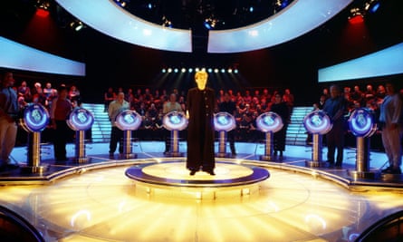 Anne Robinson on the set of The Weakest Link in 2001.