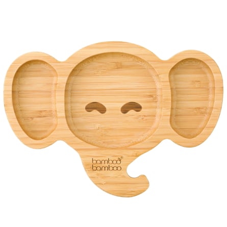Bamboo Bamboo baby elephant suction plate