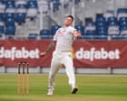 Carse ‘feels he let England down’, says Durham coach: county cricket, day two – live