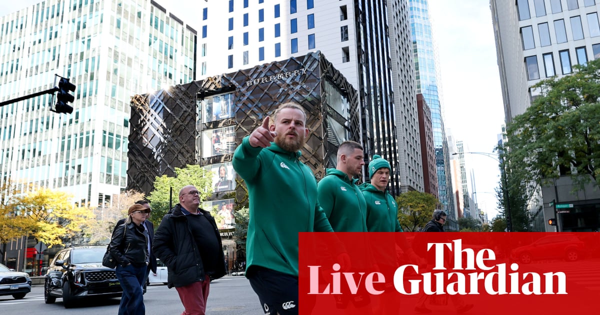 Ireland v New Zealand: rugby union Test – live