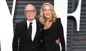 Rupert Murdoch, with Jerry Hal