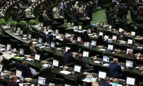 Iranian MPs in parliament