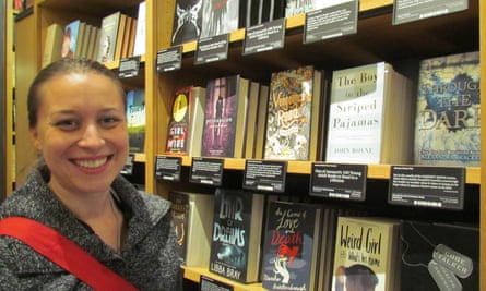 Kirsten Davenport at the Amazon bookstore in Seattle