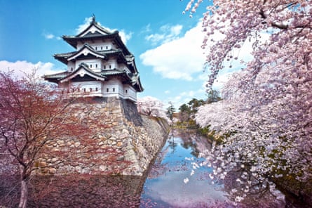 A view of Hirosaki Castle in Aomori prefecture