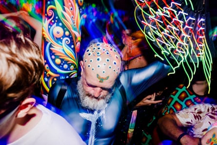 On the floor at Tribe of Frog.