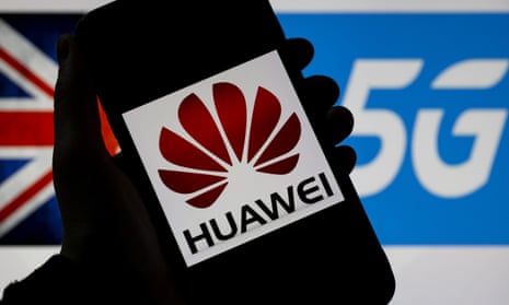 Huawei and 5G logos