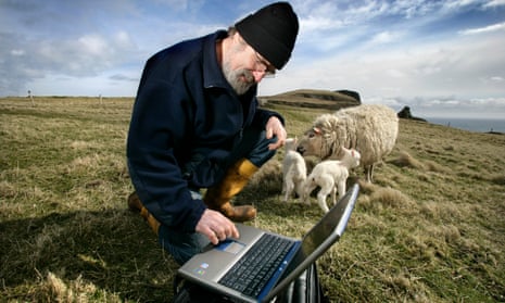 Broadband arrives in Fair Isle, one of Britain's remotest corners, in 2005