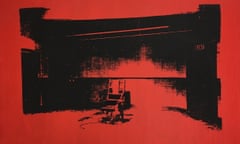 Little Electric Chair by Andy Warhol. The artwork entered Cooper’s touring equipment collection, and disappeared.