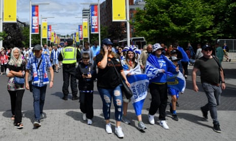 Sheffield Wednesday’s fans were lauded by Pep Guardiola following their team’s semi-final win over Peterborough United.