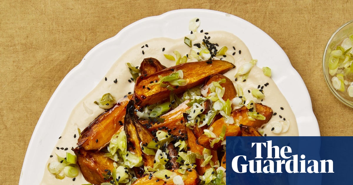 Meera Sodha's vegan recipe for sweet potato, spring onion and miso
